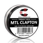 10pcs Coilology Pre-built MTL Clapton Coil – 27/37 Ni80 6/5lp ID:2.5mm 0.73ohm - 1Pack
