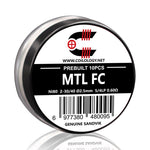 10 résistances Coilology MTL FC pré-montées – 2-30/40 SS316L 6/5lp DI : 2,5 mm 0,49 ohm - 1 pièce – Parcelcabin International Shipping