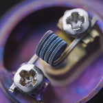 4 bobines Coilology Ni80 SFC pré-assemblées (avec 10 bandes de coton pour lacets) – 2-26/36 5/4lp DI : 3,0 mm 0,16 ohm Ni80 - 1 pièce – Parcelcabin International Shipping