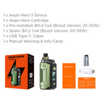 Geekvape Aegis Hero 5 Pod Mod Kit 2000mAh (Max 50W) 6.5ml – Blaze Red - Aegis Hero 5 Kit
