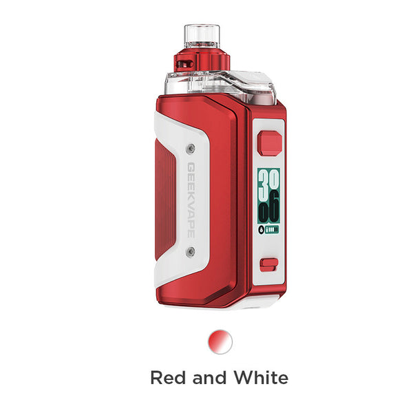 Geekvape Aegis Hero 5 Pod Mod Kit 2000mAh (Max 50W) 6.5ml – Red and White - Aegis Hero 5 Kit
