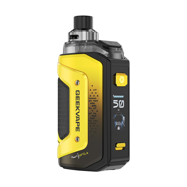 Geekvape Aegis Hero 5 Pod Mod Kit 2000mAh (Max 50W) 6.5ml – Lightning Yellow - Aegis Hero 5 Kit
