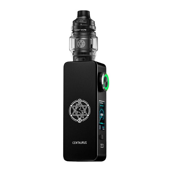 Lost Vape Centaurus M100 Mod Kit with Centaurus Sub Ohm V2 Tank 5ml – Knight Black - Centaurus M100 Kit
