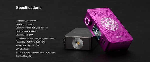Lost Vape Centaurus M200 Boîte Mod – Lost Vape Centaurus M200 Boîte Mod
