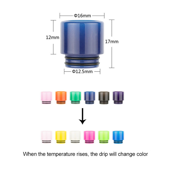 Reewape Resin 810 Drip Tip Random Color (10pcs/pack) – AS221W - 1Pack

