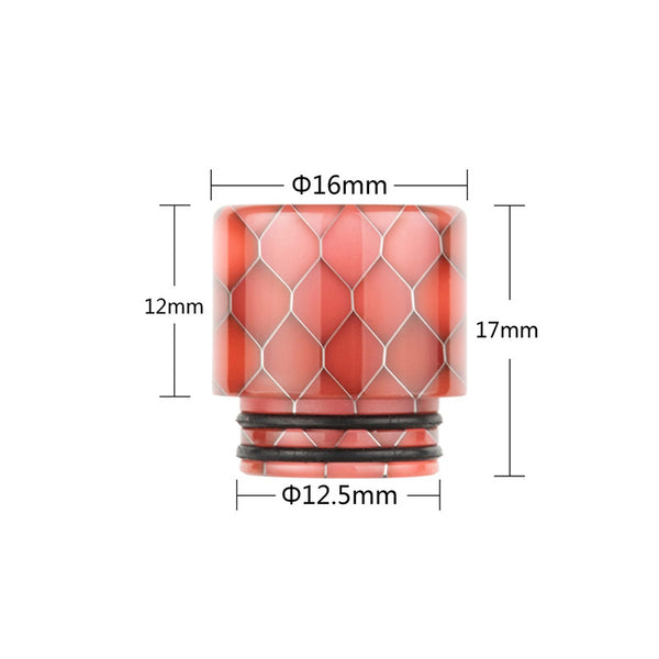 Reewape Resin 810 Drip Tip Random Color (10pcs/pack) – Red(AS249Y) - 1Pack
