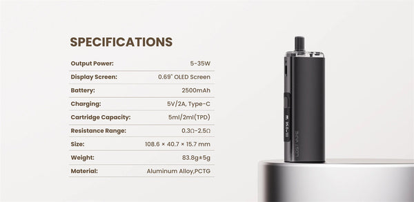 Lost Vape Centaurus Ori 35 Pod System Kit 2500mAh 5ml (Max 35W) – Lost Vape Centaurus Ori 35 Pod System Kit 2500mAh 5ml (Max 35W)
