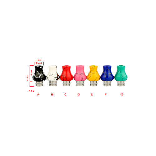Reewape Resin 510 Drip Tip Random Color (10pcs/pack) – AS363 - 1Pack
