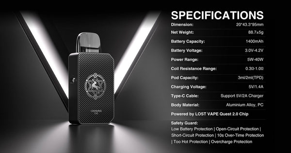 Lost Vape Centaurus E40 Pod Kit 1400mAh 3ml – Lost Vape Centaurus E40 Pod Kit 1400mAh 3ml
