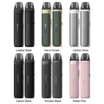 Lost Vape Thelema Aura S Pod System Kit 1600mAh 3ml (Max 40W) – Leather Black - Thelema Aura S Kit
