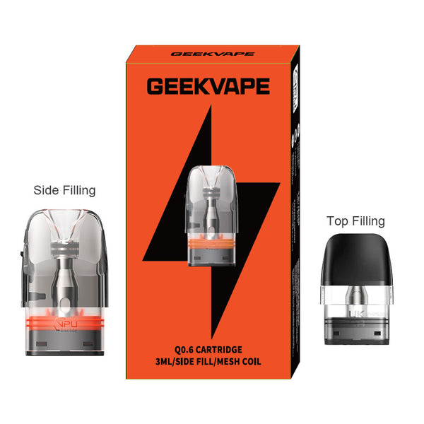 Cartouche Geekvape Q Pod 3ml/2ml (3 pièces/paquet) – Cartouche Geekvape Q Pod 3ml/2ml (3 pièces/paquet)
