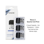خرطوشة SMOK Novo 2 Pod سعة 2 مل (3 قطع/عبوة) – Novo 2X Meshed 0.9ohm MTL - 1Pack
