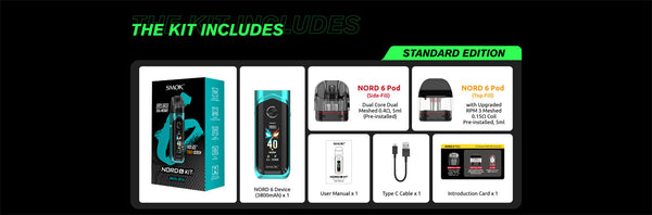 SMOK Nord 6 Pod System Kit 3800mAh 5ml (Max 80W) – SMOK Nord 6 Pod System Kit 3800mAh 5ml (Max 80W)
