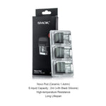 خرطوشة SMOK Novo Pod 3 مل/2 مل (3 قطع/عبوة) – Meshed 0.6ohm (Top Filling) - 1Pack
