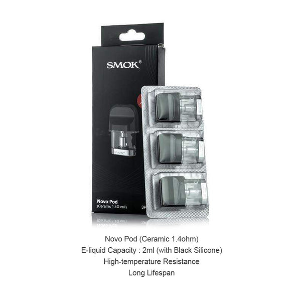 خرطوشة SMOK Novo Pod 3 مل/2 مل (3 قطع/عبوة) – خرطوشة SMOK Novo Pod 3 مل/2 مل (3 قطع/عبوة)
